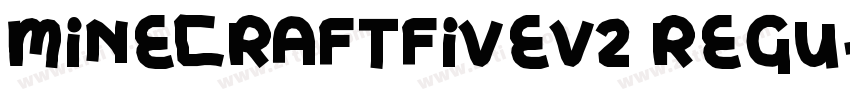 MinecraftFivev2 Regu字体转换